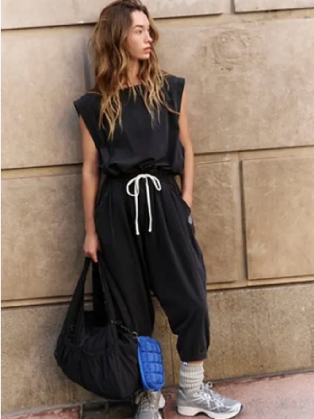 Free People Hot Shot Harem Onesie